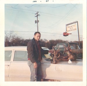 My father was raised traditionally as a hunter. This photo was taken 4 months after I was born.