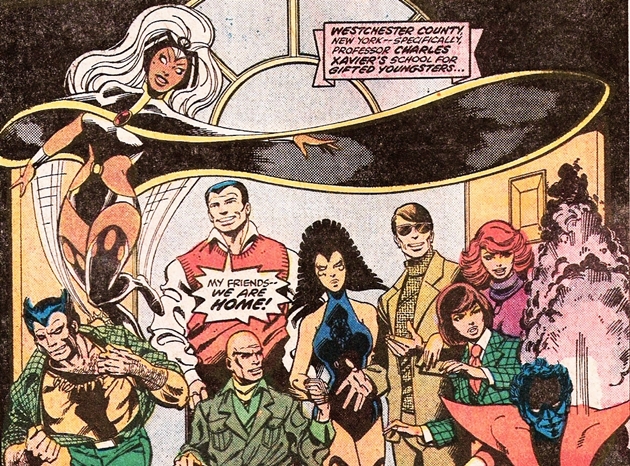 The X-Men, drawn by John Byrne.